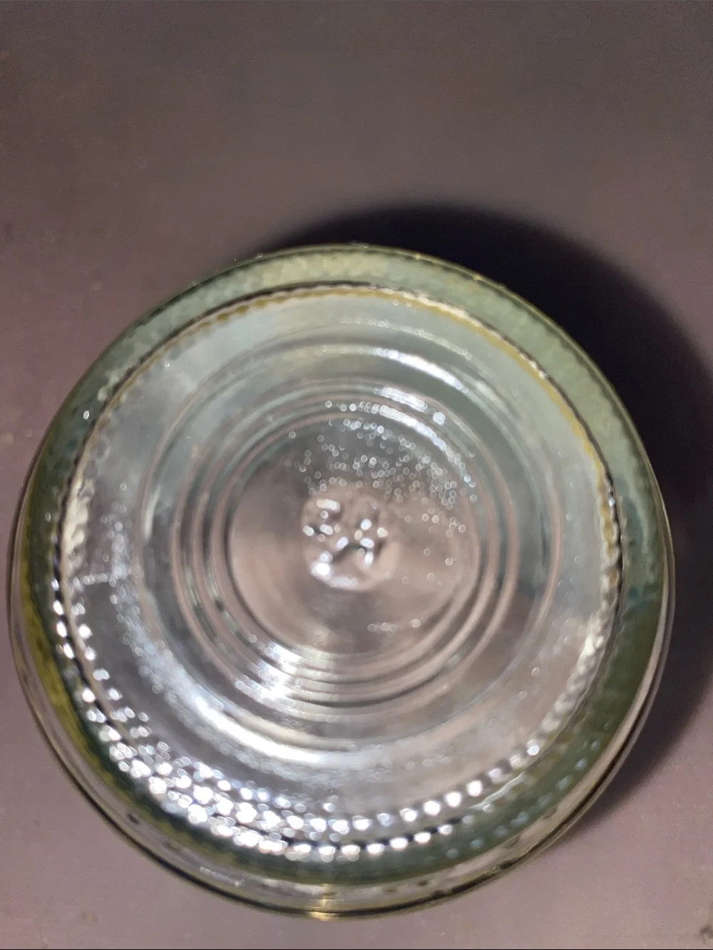 1996 vintage Welch’s glass jelly jar/juice cup
